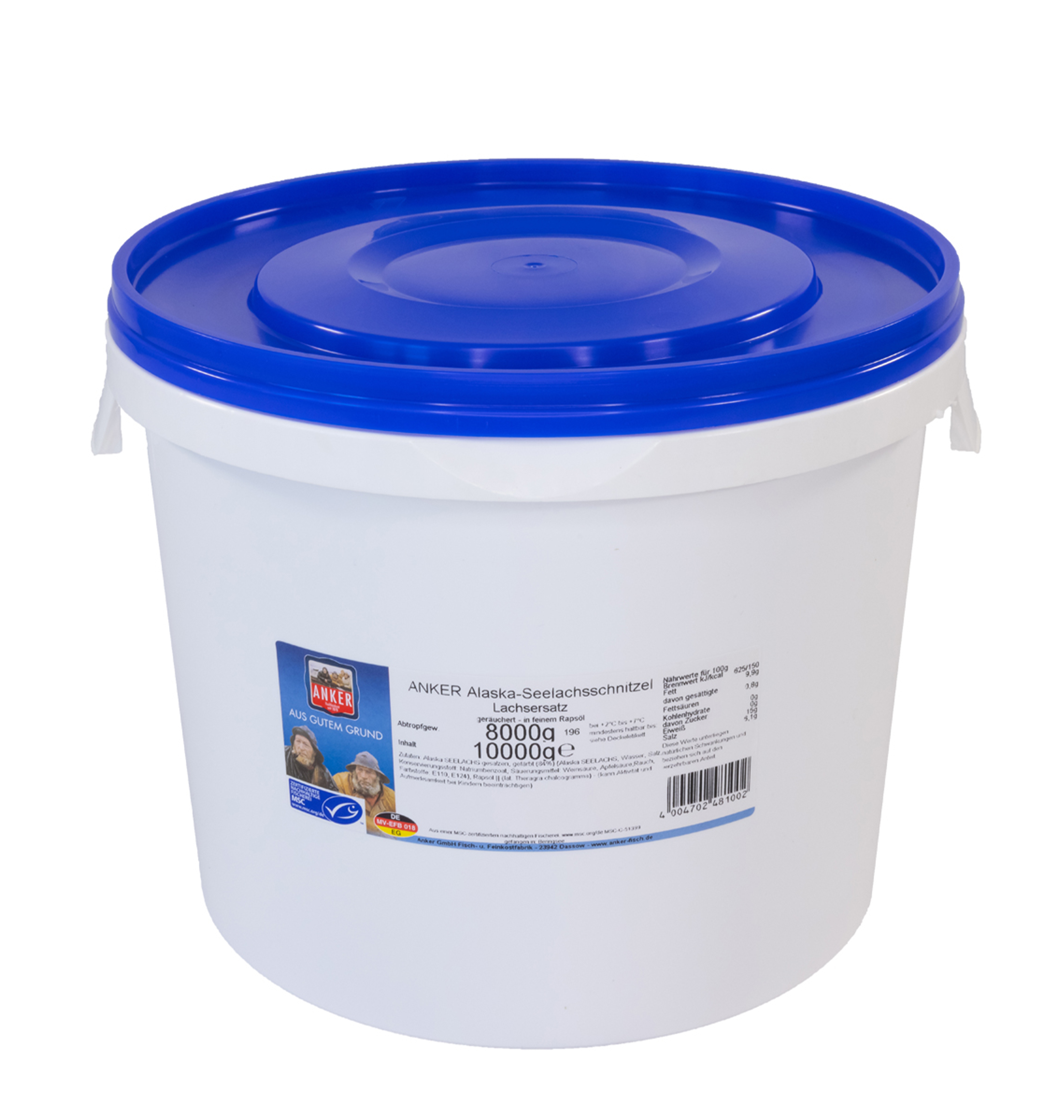 MSC-10kg Seelachsschnitzel, grob