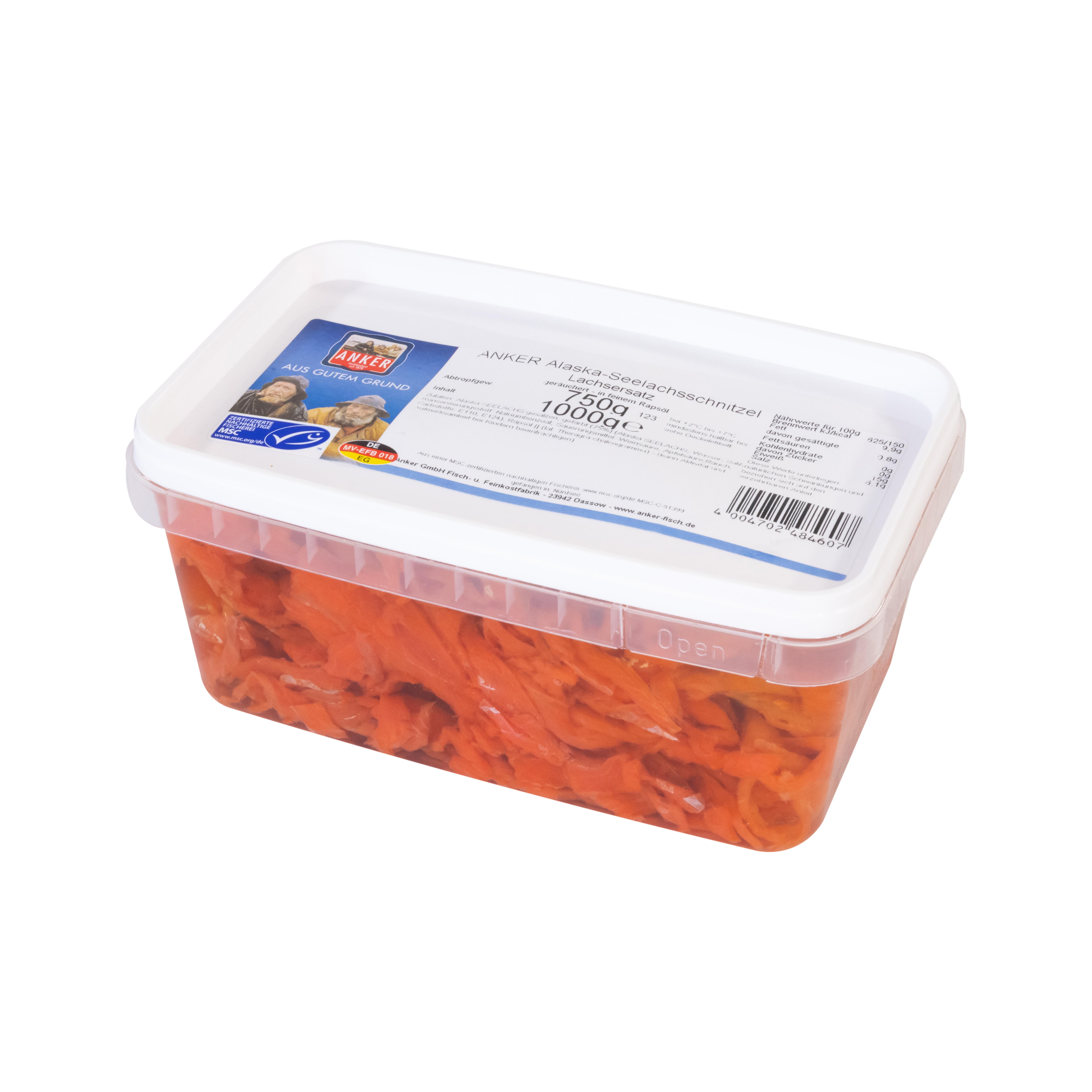 MSC-1kg Seelachsschnitzel, grob